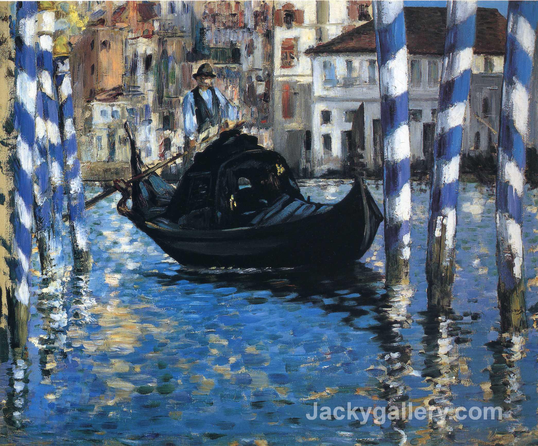 The grand canal of Venice (Blue Venice) by Edouard Manet paintings reproduction